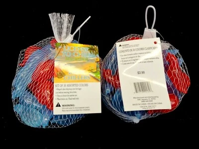 Margaritaville 30ct Reusable Parrot Ice Cubes 4 Bags 120 Pieces, Red & Blue, New - Image 1 of 4