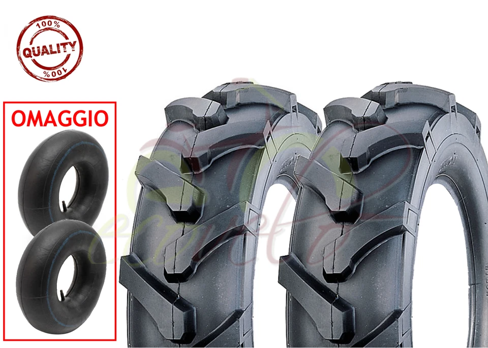 2 Faltreifen + Schlauch Aufsitzmäher 3.50-8 Tm Verstärkt Reifen Grass Cutter - Bild 1 von 1