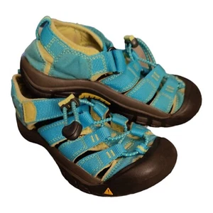 KEEN Newport Kids Turquoise Blue/Green Waterproof Sport Sandals Size 13 Unisex - Picture 1 of 12