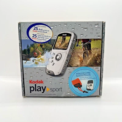 Kodak PlaySport Zx3 Waterproof Camera 10ft HD 5MP 1080p w/ Cables & Battery - Image 1 of 4