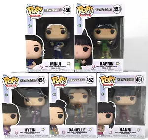 Funko Pop! New Jeans Hyein Haerin Minji Danielle Hanni Set of 5 W/ Protector - Picture 1 of 5