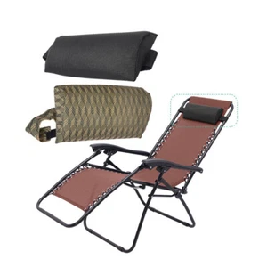 1* Sun Lounger Pillow Headrest Support Cushion for Folding Recliner Chair Garden - Picture 1 of 11