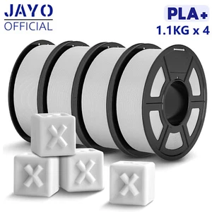 Filamento stampante 3D 4 kg JAYO bianco PLA+ 1,75 mm PLA PLUS 1,1 KG rotolo basso restringimento - Foto 1 di 10