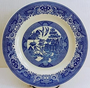 (LOTTO DI 8) Piatti Vintage Salice Blu 10" Cavalier Ironstone+ (OTTIMI) - Foto 1 di 9