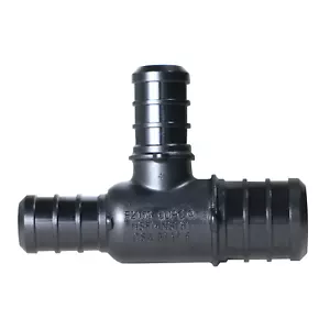 100 PIECES 3/4" X 1/2" X 1/2" PEX TEE POLY ALLOY LEAD FREE FITTINGS - NSF CUPC - Picture 1 of 8