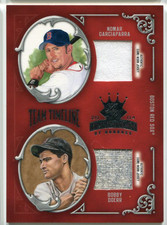 2004 Diamond Kings Team Timeline Jerseys Baseball Card #5 N.Garciaparra/B.Doerr