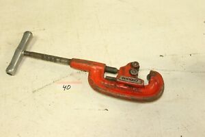 Ridgid No. 202 Heavy Duty Wide Roll Pipe Cutter 1/8" to 2" Made in USA