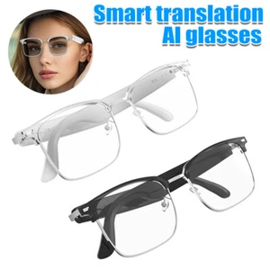 AI Translator Smart Glasses, Call & Music Open Ear Headset Remote Control Photo - Picture 1 of 11