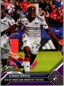 2023 Topps Now MLS Purple #74 Bernard Kamungo /25 RC FC Dallas - Picture 1 of 2