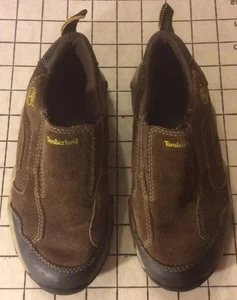 Timberland Leather Brown Hiking Shoes Kids Sz 12.5 Sports Outdoor Casual Slip On - Picture 1 of 12