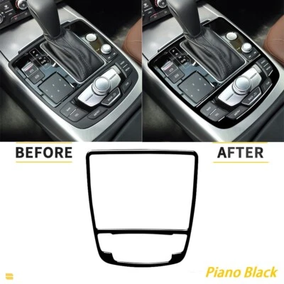Глянцевая черная отделка рамы переключения передач для фортепиано для Audi A6 S6 A7 S7 2012-2018 - Изображение 1 из 4