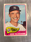 1965 Topps 388 John Blanchard New York Yankees Baseball Card Nm Mt
