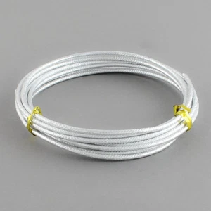 2mt filo alluminio lavorato 2mm colore argento bijoux - Foto 1 di 1