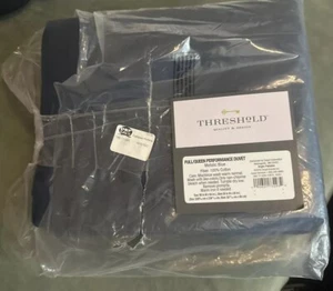 THRESHOLD Performance DUVET SET Full / Queen W/sham~ Metallic Blue100% Cotton - Picture 1 of 6