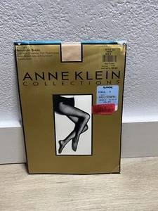 *Vintage* NWT Anne Klein Sig Sheer Pantyhose Size B Wheat Brown Control Top - Picture 1 of 2