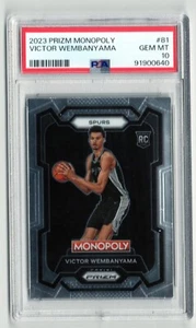 2023 Prizm Monopoly Victor Wembanyama Rookie Card (RC) #81 PSA 10 - Bild 1 von 2