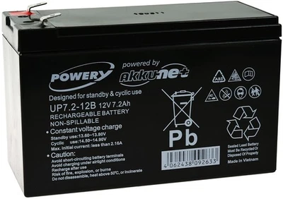 Batterie gel-plomb Powery pour USV APC Back-UPS BK650EI - Photo 1/3