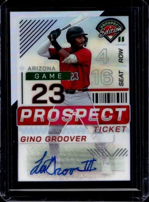 2024 Panini Prospect Edition Gino Groover Holo Signatures Purple Auto #/125 - Image 1 of 2