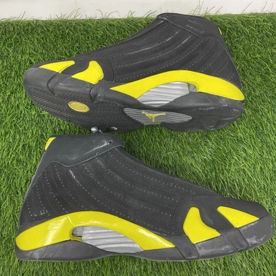 Talla 9.5 - Nike Air Jordan 14 Retro Thunder Laney Blanco Negro/Amarillo, 487471-070 Foto 1 de 4