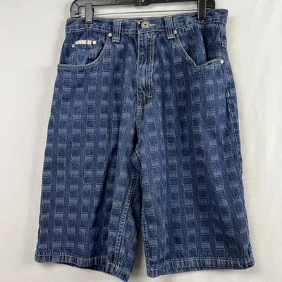 Pantalones Cortos Jean Vintage Indigo 30 34 Sueltos Y2k Patinador Sueltos Grunge Ropa de Calle Foto 1 de 4