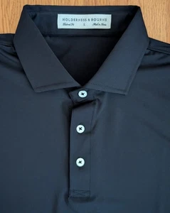 Camisa Holderness & Bourne Para Hombres L Anderson Ajuste A Medida Golf Polo Tela Elástica - Imagen 1 de 8