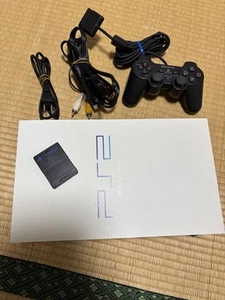 SONY PS2 PlayStation 2 SCPH-55000 White Console Japanese NTSC-J Tested Japan F/S - Picture 1 of 17