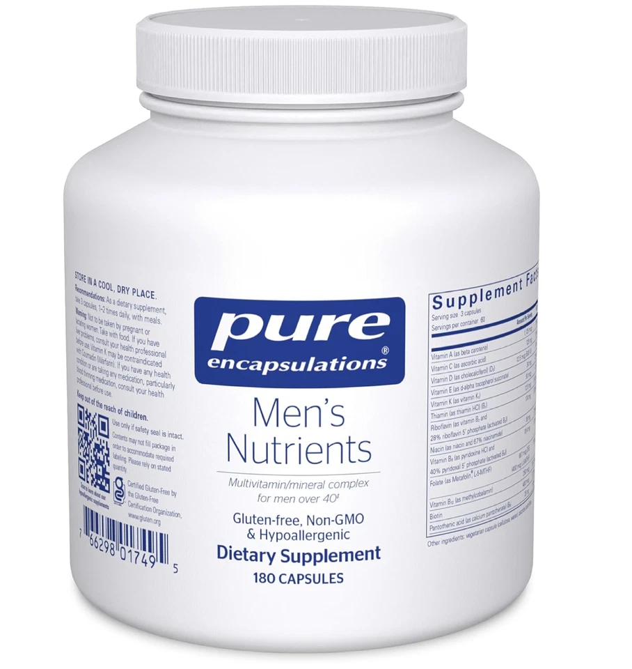 Pure Encapsulations Nutrientes Hombre - Multivitamínico 180 Unidades (Pack de 1)  Foto 1 de 4