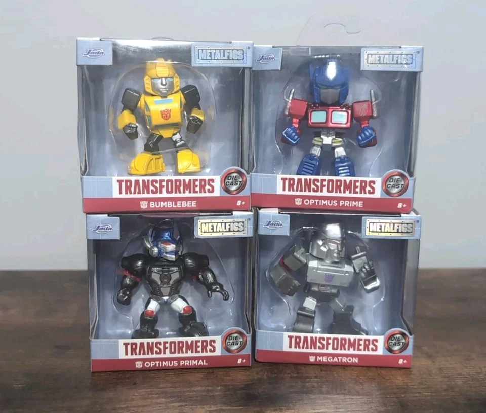 Transformers Metalfigs. Bumblebee, Optimus Prime, Optimus Primal Megatron  - Image 1 of 1