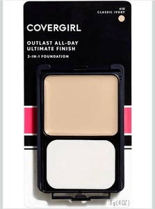 CoverGirl Outlast All-Day Ultimate Finish 3-in-1 Foundation, Classic Ivory 410 - Picture 1 of 1