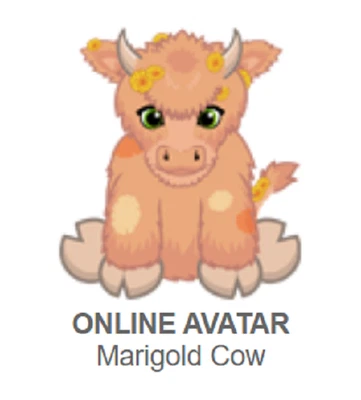 Webkinz Classic Marigold Cow *Code Only* (~messaged~) - Image 1 of 3