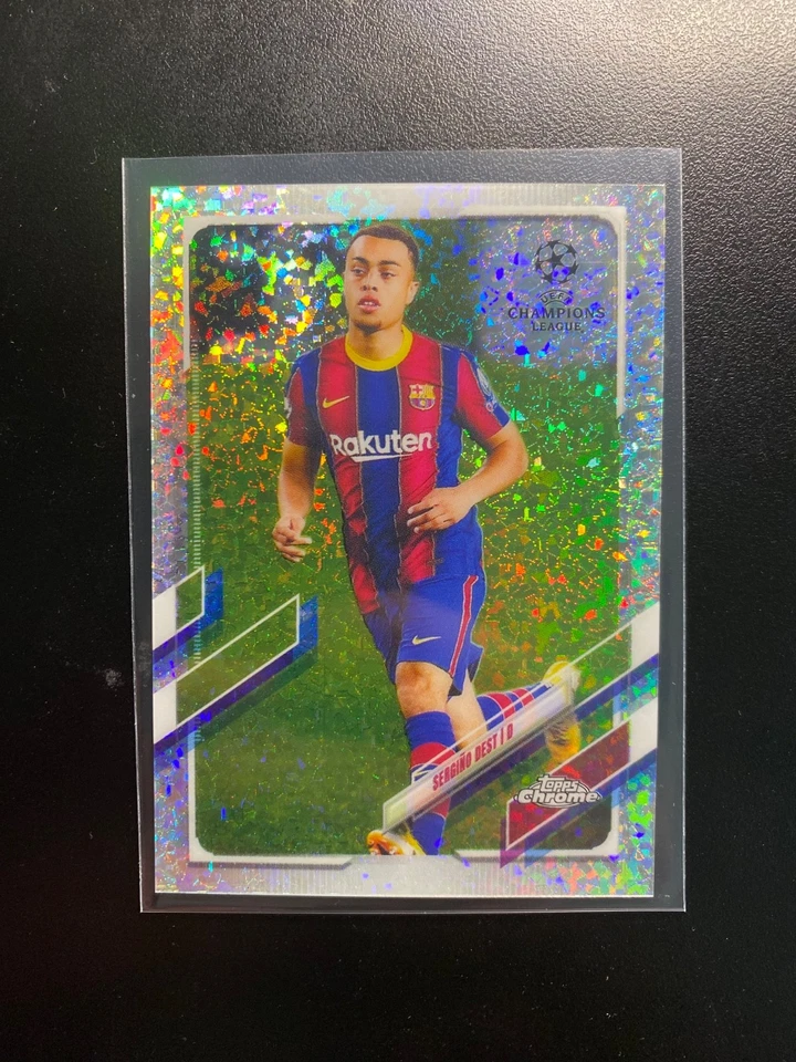 Refrator Sergino Dest SPECKLE PRIZM 2020-21 Topps Chrome UEFA UCL #8 EUA USMNT - Imagem 1 de 1