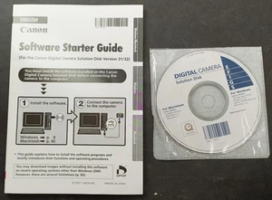 Canon Software Starter Guide + Digital Camera Solution Disk Version 31.1 ©2007 - Picture 1 of 4