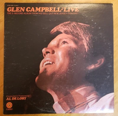 Glen Campbell Live The 2 Record Album From His Sell Out New Jersey Concert Vinyl - Image 1 of 4