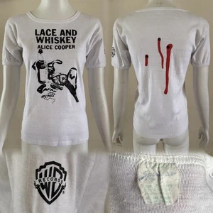1977 Alice Cooper Lace And Whisky Promo T-Shirt Warner Bros LP Rock 70s Vintage - Bild 1 von 21