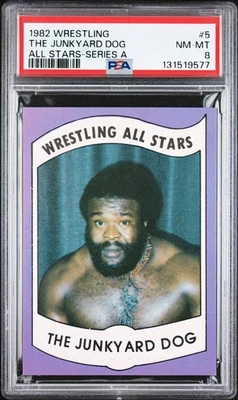 The Junkyard Dog 1982 Wrestling All-Stars Nuevo Certificado Serie A #5 PSA 8 Foto 1 de 2