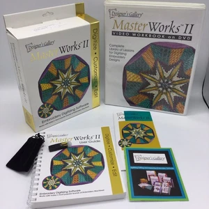 Designer's Gallery Master Works II Lot Embroidery Digitizing with Security Key - Picture 1 of 21