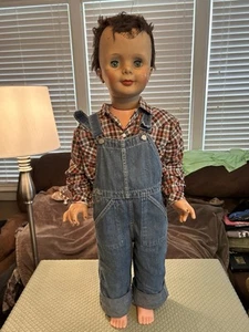 Vintage Child Boy Mannequin Doll Store Halloween 2ft 10” Eyes Open & Close - Picture 1 of 14