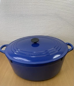 Le Creuset 15.5 Quart Dutch Oven Enameled Cast Iron Blue #40 - Picture 1 of 24