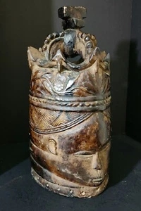 Máscara Casco Sande Society MENDE SOWEI Sierra Leona, Liberia - Sande 17" - Réplica - Imagen 1 de 24