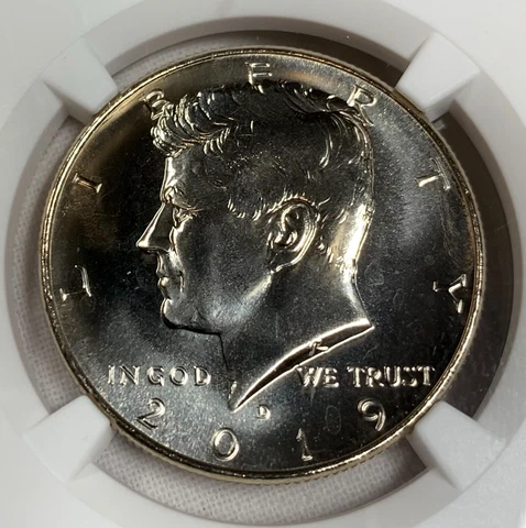 2019-D Kennedy 50c Rocketship Set - Early Release - NGC MS68 PL Cover