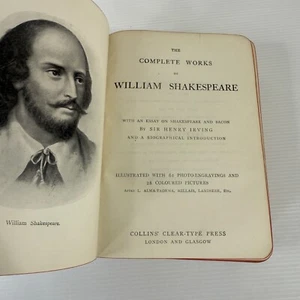 Complete Works of William Shakespeare H. Irving 1910 Antique Photo-Engravings - Picture 1 of 19