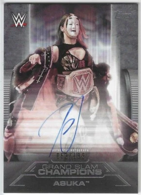 Asuka 2021 Topps WWE Undisputed Grand Slam Autograph Card GA-A 063/199 - Image 1 of 2