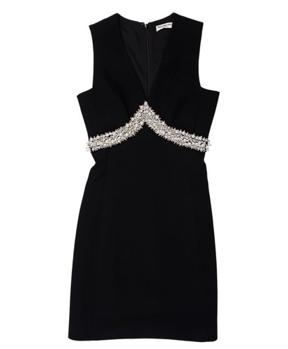 MINI ABITO BALENCIAGA NERO PERLA $2445 NUOVO TAGLIA XS US2 FR34