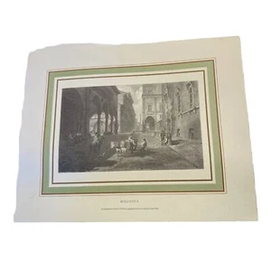 Stampa Di Bologna Pubblicata Da Italia Rivista Da Un'incisione Originale - Foto 1 di 6