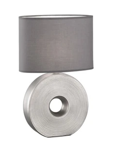 Fischer & Honsel Eye Tisch Leuchte Lampe E14 40W Design Modern silber matt 53 cm