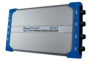 Peaktech P1330 Oscilloscope 100MHz 4-Channel 500 MSa/s USB LAN PC Based - Picture 1 of 4