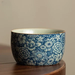 175ml Chinese Ceramic Tea Cup Tea Set Vintage Porcelain Kung Fu Cup Tea Cup - Picture 1 of 5
