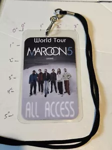 Maroon 5 Commemorative World Tour, Backstage Pass/Laminate - Picture 1 of 2