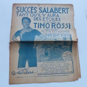 Partition Succès Salabert Tant qu il y aura des étoiles TINO ROSSI  - Imagen 1 de 1