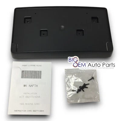 2017 - 2022 Jeep Grand Cherokee front License Plate Bracket new OEM 68277142AA - Image 1 of 4